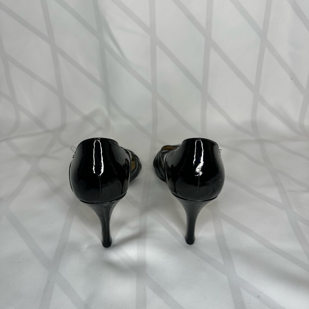 New York Transit strappy black patent leather heel size 9 - Picture 6 of 9